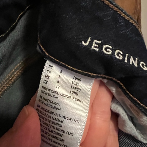 ~SOLD~American Eagle Dark Wash size 8 Long Jeans - Picture 7 of 11